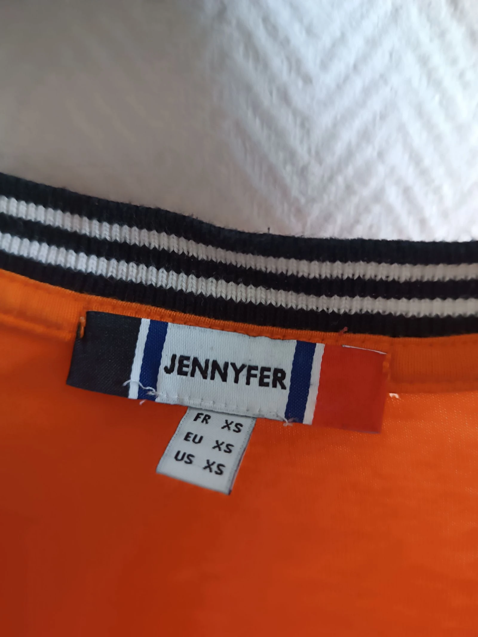 Crop top naranja y negro Jennyfer XS – photo 3